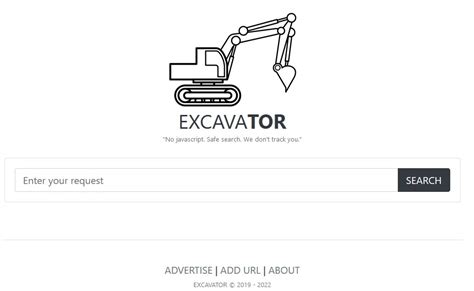 excavator search engine link|excavator deep search.